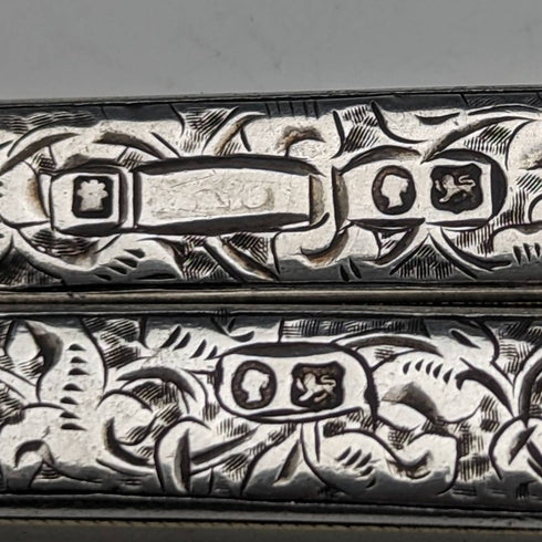 Late 19th Century British Antique Sterling Silver Handle Portable Folding Scissors